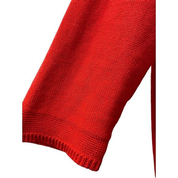 Coldwater Creek Sweater Womens Sz 1X Red Knit Oversized Long Sleeve Pullover - Picture 5 of 9